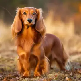 dachshund long haired red